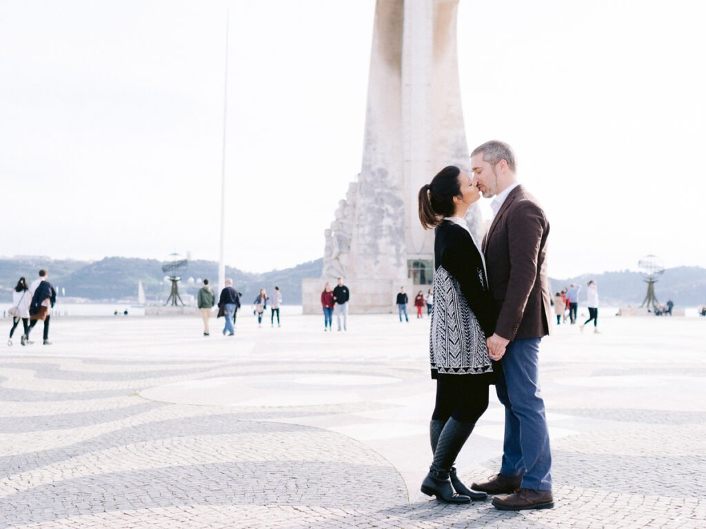 sessão de noivado no inverno