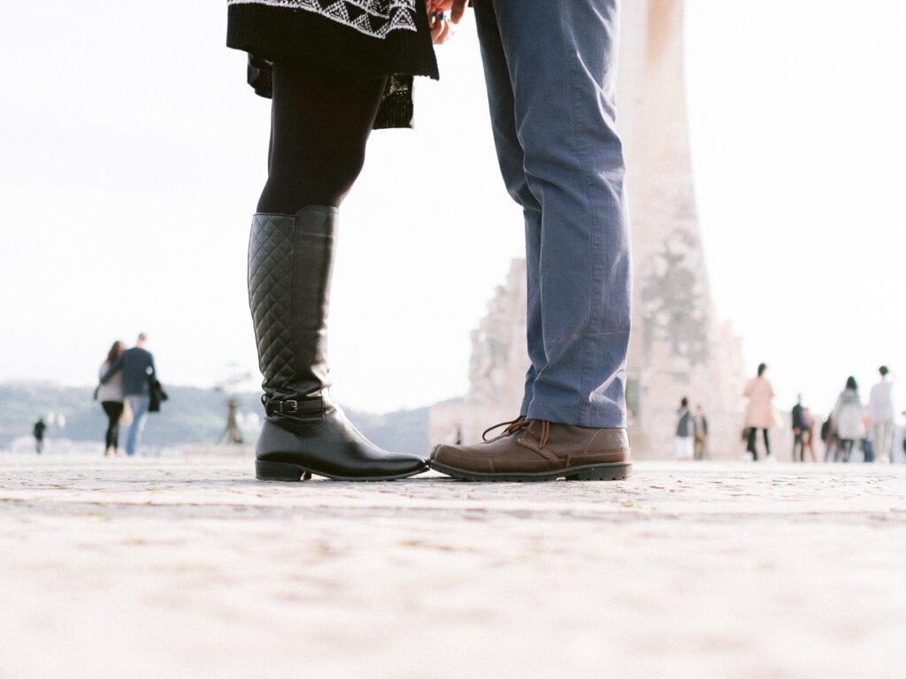 sessão de noivado no inverno