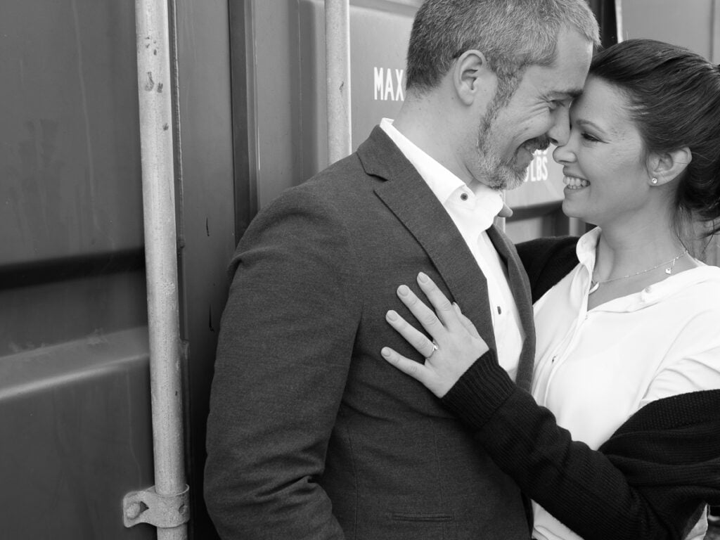 sessão de noivado no inverno