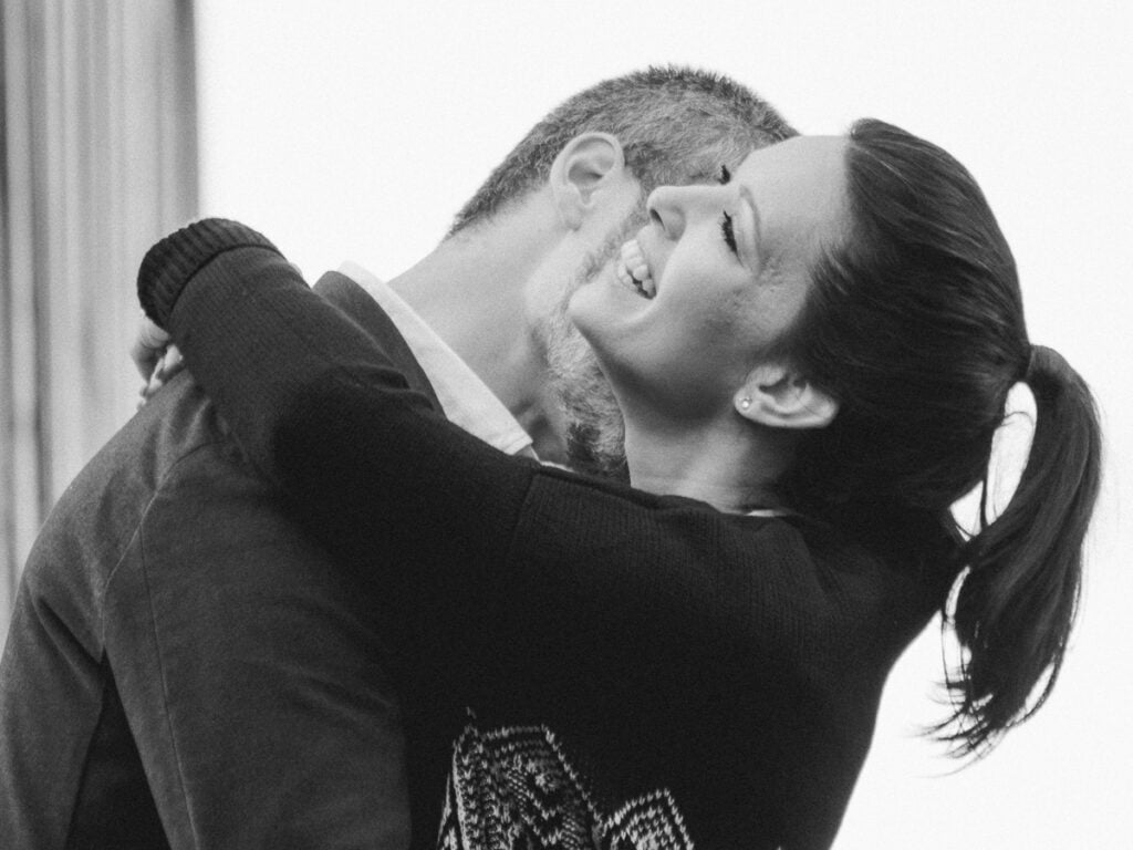 sessão de noivado no inverno