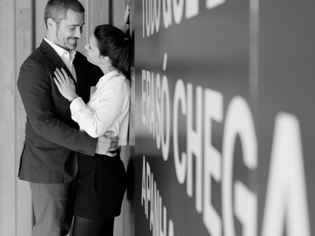 sessão de noivado no inverno