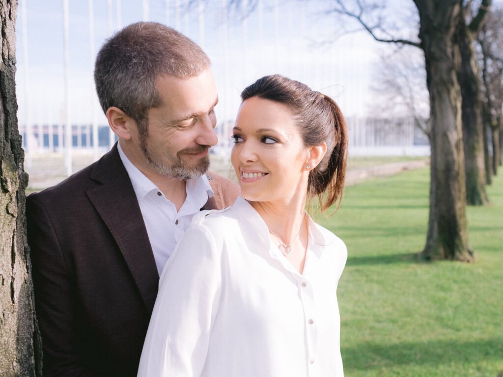 sessão de noivado no inverno