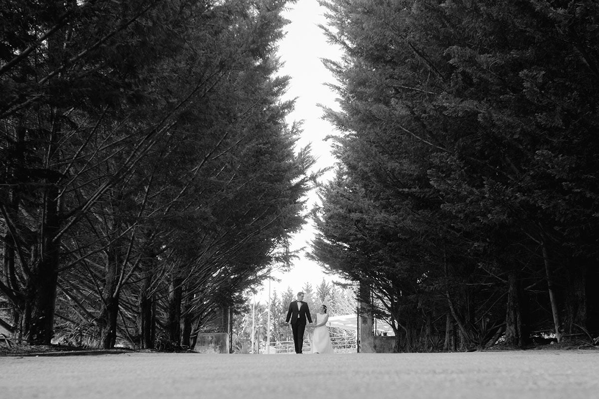 Noivos descontraídos