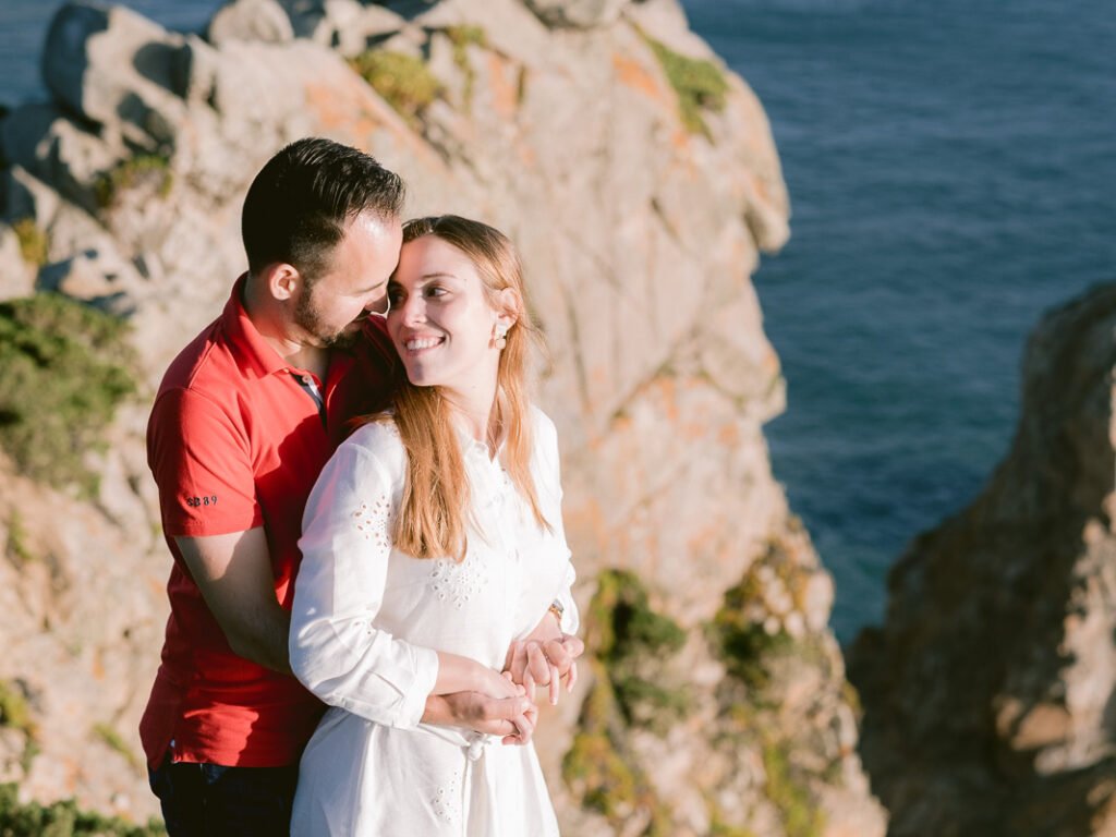 sessão de noivado no cabo da roca