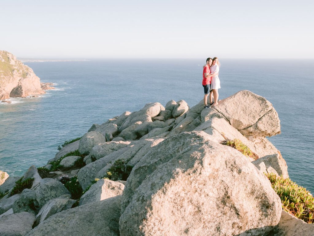 sessão de noivado no cabo da roca