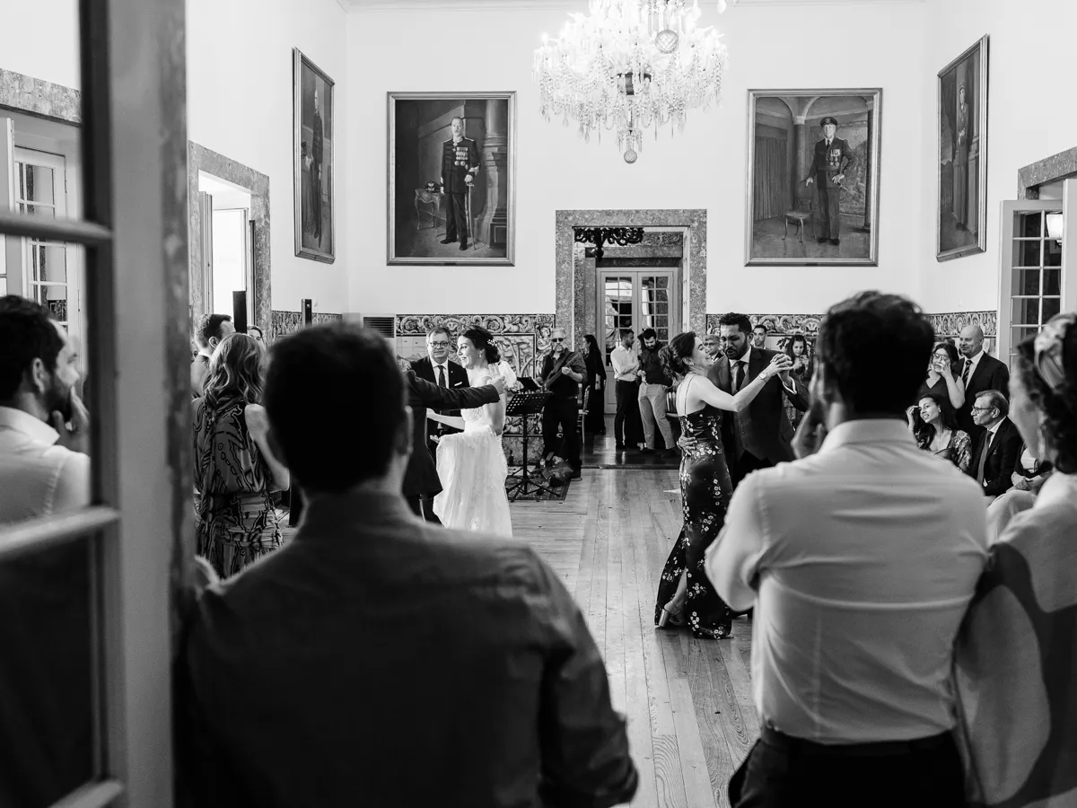 Ballroom at the Palace of the Red Cross - Lisbon on the wedding day
