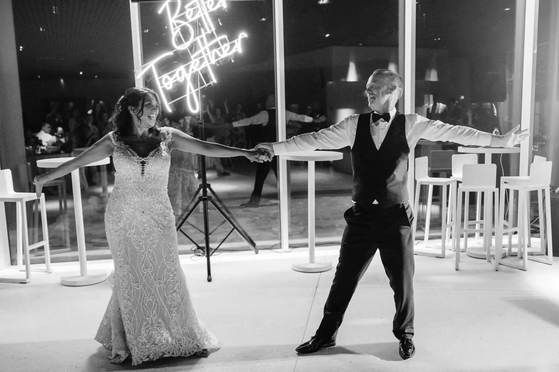 Night view of interior Lisbon, Cascais wedding Venue - O Forte - Guincho Secret Spot