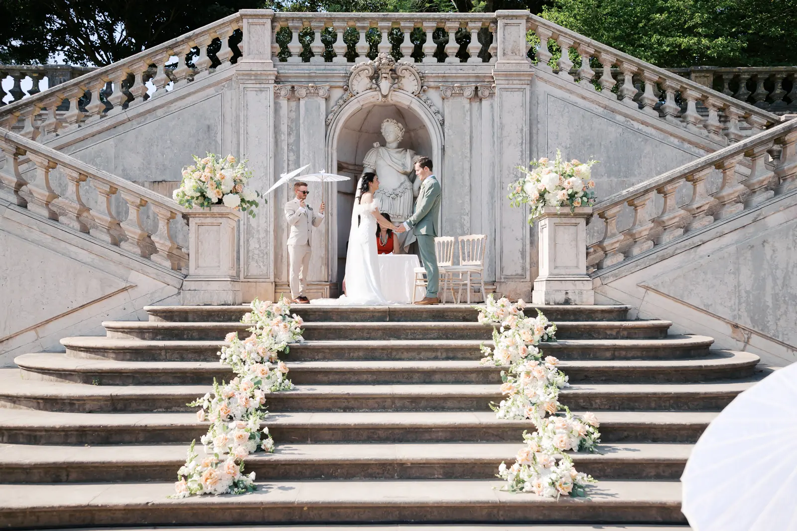 Fotografia de Casamento em jardim em lisboa - Jardim Vandelli / Jardim Botânico da Ajuda